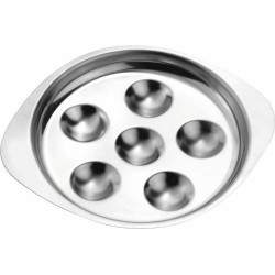 Plateau inox rond avec pied Ø 36 cm : Stellinox