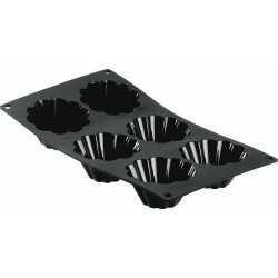 Moule 6 mini-brioches Moul'flex 30x17,6cm