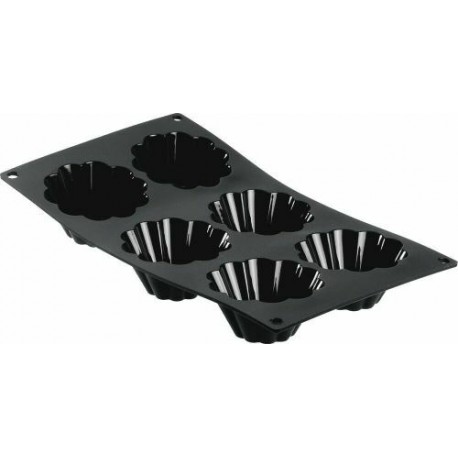 Moule 6 mini-brioches Moul'flex 30x17,6cm