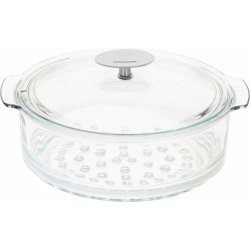 Cuit vapeur en verre avec couvercle ø 20 cm Cuit vapeur en verre avec couvercle ø 20 cm