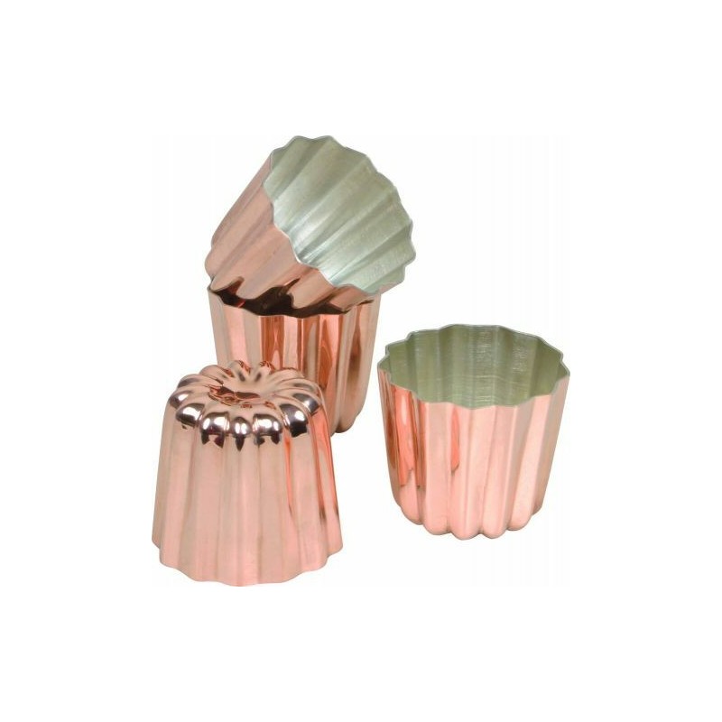 Moule en cuivre pour cannelés diamètre 5,5 cm TOC.fr