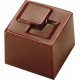 Plaque pour 21 cubes chocolat Makrolon 27,5x13,5 cm