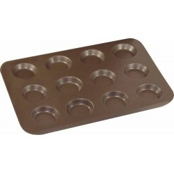 Plaque 12 mini-tartelettes anti-adhésive