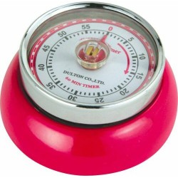 Minuteur magnétique métal rouge