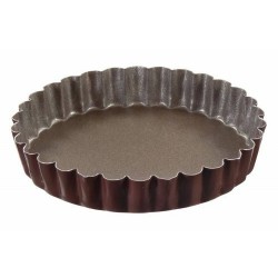 Moules à tartelette cannelée antiadhésifs ø 12 cm - boite de 6