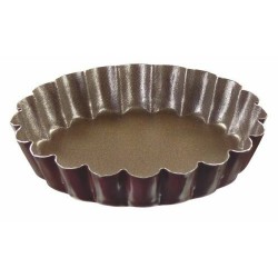 Moules à tartelette cannelée antiadhésifs ø 10 cm - boite de 6