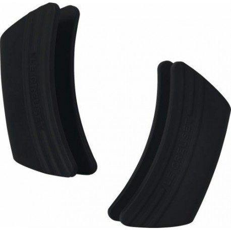 Poignées isolantes silicone noires - par 2