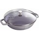 Wok en fonte gris graphite ø 30 cm avec son couvercle