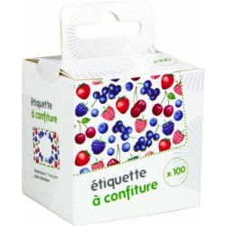 Étiquettes à confiture ovales