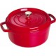 Cocotte en fonte ronde cerise ø 24 cm