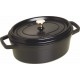 Cocotte en fonte ovale noire 27 cm