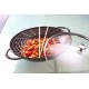 Wok en fonte noir ø 37 cm avec son couvercle