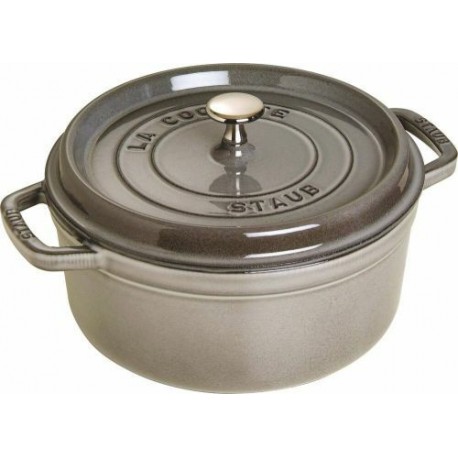 Cocotte en fonte ronde gris graphite ø 26 cm