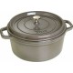 Cocotte en fonte ronde gris graphite ø 28 cm