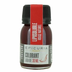 Colorant liquide liposoluble naturel rouge epicuria 30 ml