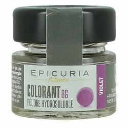 Colorant alimentaire en poudre liposoluble couleur violet laqué - Pot de 20g