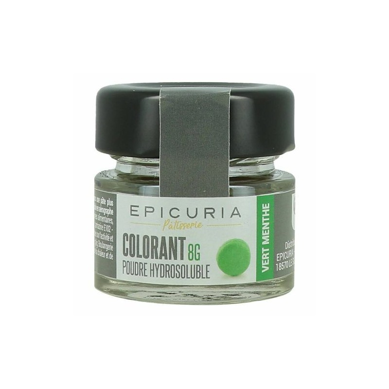 Colorant alimentaire Vert Menthe E102/E131 Poudre Hydrosoluble