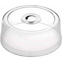 Cloche polycarbonate avec bouton chrome ø 30cm