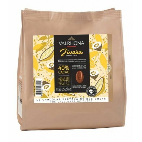 Fèves chocolat lait Jivara 40% 1 kg