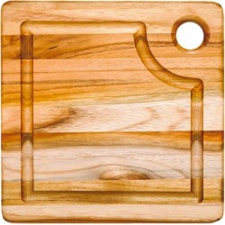 Planche à découper teck avec rigole 20,3 cm