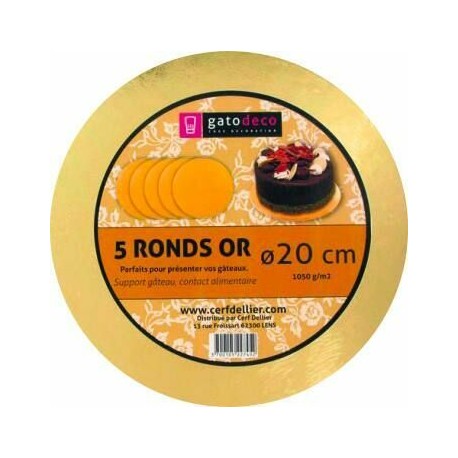 Rond or ø 20cm /5