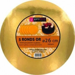Rond or ø 26cm /5