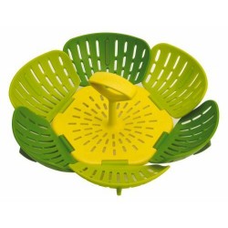 Panier vapeur pliable vert