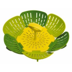 Panier vapeur pliable vert