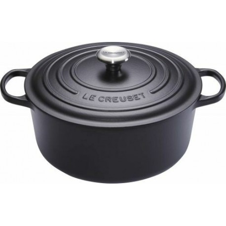 Cocotte fonte signature ronde noire ø 24 cm