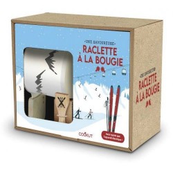 Raclette à la bougie motif ski 2 personnes