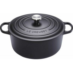 Cocotte fonte signature ronde noire ø 20 cm