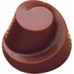 Plaque pour 24 spirales chocolat Makrolon 27,5x17,5 cm