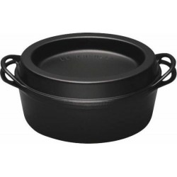 Cocotte fonte Doufeu ovale noire 32cm