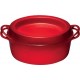 Cocotte fonte Doufeu ovale cerise ø 32 cm