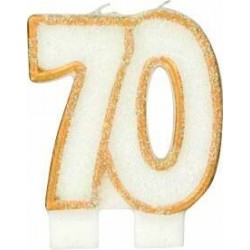 Bougie anniversaire 70 ans