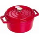 Cocotte en fonte ronde cerise ø 20 cm