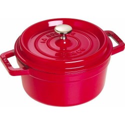 Cocotte en fonte ronde cerise ø 20 cm