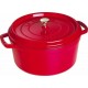 Cocotte en fonte ronde cerise ø 30 cm