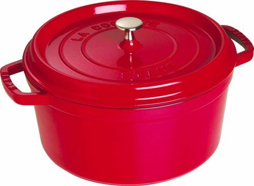 Cocotte Ronde Invicta 32 Cm - Fonte émaillée Grise, 8,8L, NEUVE
