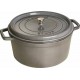 Cocotte en fonte ronde gris graphite ø 30 cm