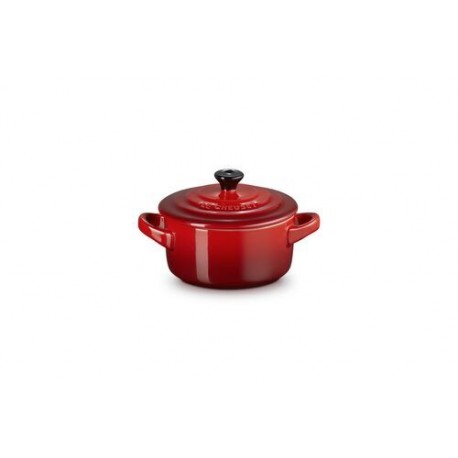 Mini cocotte en céramique ronde cerise ø 10cm