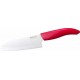 Couteau santoku Kyocera 14 cm manche rouge