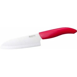 Couteau santoku Kyocera 14cm manche rouge