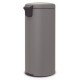 Poubelle à pédale newlcon gris 30 l