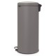 Poubelle à pédale newlcon gris 30 l