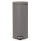 Poubelle à pédale newlcon gris 30 l