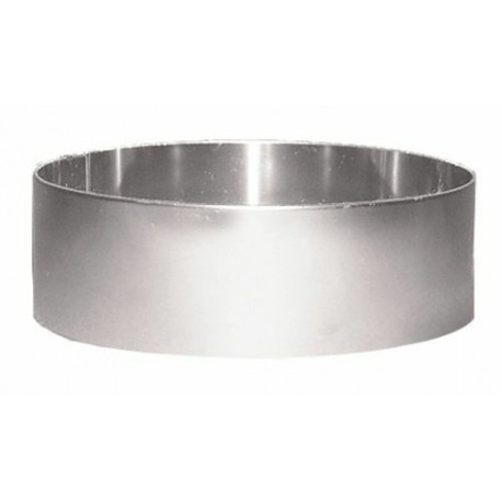 Cercle vacherin inox ø 24x6cm