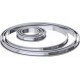 Cercle à tarte perforé bord roulé inox ø 26 x 2 cm