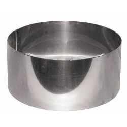 PETIT CERCLE À PÂTISSERIE RÉGLABLE INOX : Accessoire culinaire Bouchara