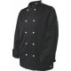 Veste polycoton m. longues noire t.l